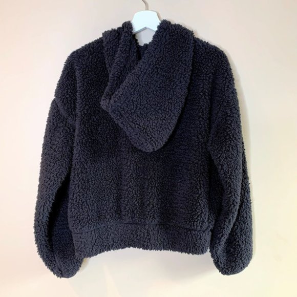 Lou & Grey Teddy Sherpa Zip Front Hoodie - M - Picture 2 of 9